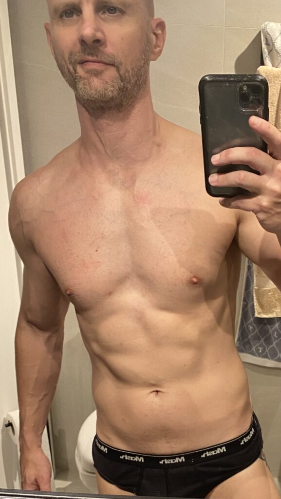 Michael in the mirror